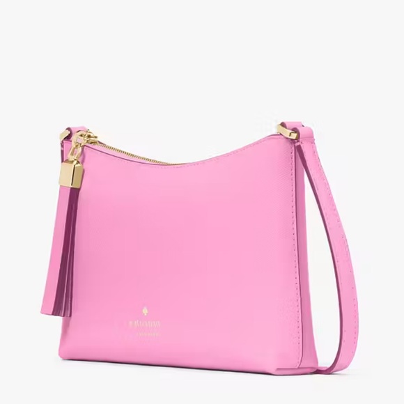 KATE SPADE Sadie Small Crossbody in Surf Pink Saffiano Leather NWT - Picture 10 of 14